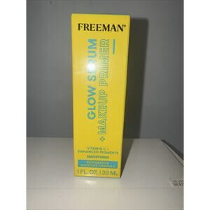Freeman Glow Serum Primer Vitamin C Makeup Primer Vegan Cruelty Free 1oz